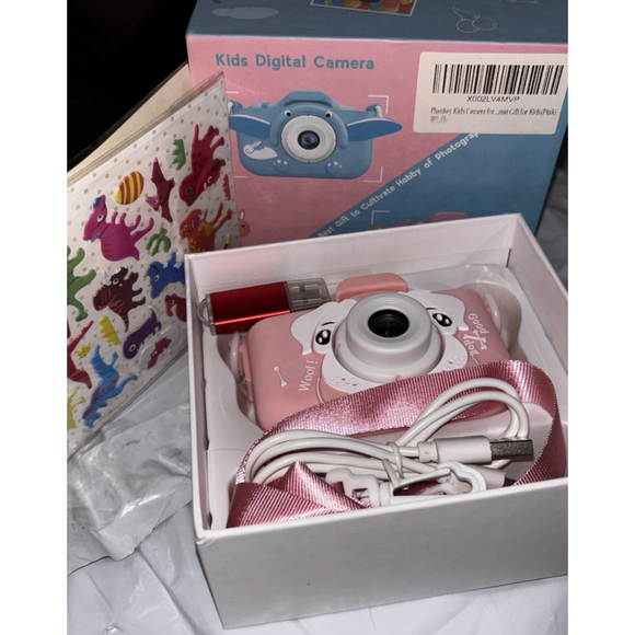 Kids Digital Camera Children LCD HD Rechargeable Pink Woof Good Dog New Open Box - Picture 5 of 5